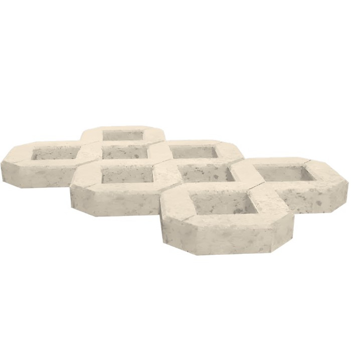 Газонная решетка (ФЭМ-27) 600х400х100 Бежевый