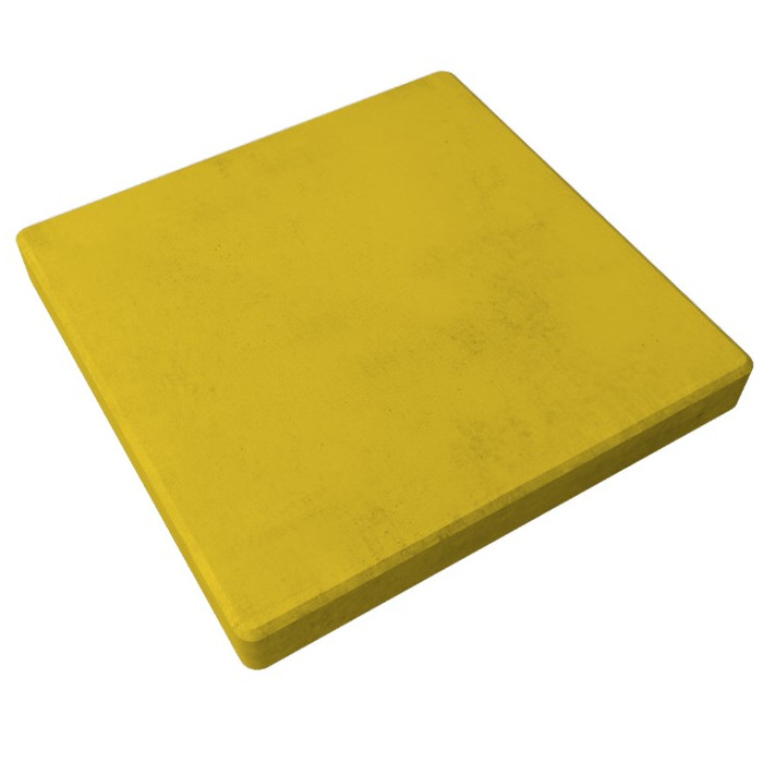 Квадратная тротуарная плитка 400х400х50 Желтый